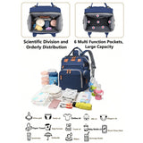Large Diaper Bag with Changing Station – Waterproof Multifunction Baby Backpack with USB Port | Lightweight Travel Diaper Bag for Moms & Dads