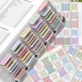 5-Sheet Bible Index Tabs – Large Print Laminated Study Labels for Easy Reference