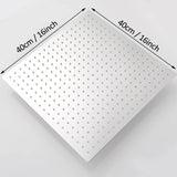 16-inch Ultra-Thin Rainfall Shower Head – 304 Stainless Steel Chrome/Nickel Finish