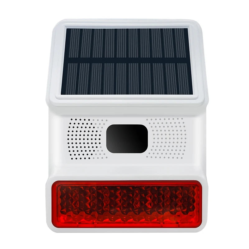 🌞 3PCS Solar Powered Motion Sensor Alarms – 110dB Audible & Visual Strobe Alarms for Farmhouses & Outdoor Security
