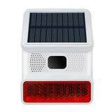 🌞 3PCS Solar Powered Motion Sensor Alarms – 110dB Audible & Visual Strobe Alarms for Farmhouses & Outdoor Security