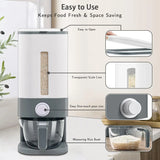 “25 lbs Rice Dispenser – Large Dry Food Storage Container with Measuring Cup, BPA-Free Kitchen Pantry Organizer”