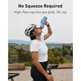 Insulated Stainless Steel Bike Water Bottle 18oz – Cycling & Fitness Bottle Fits Most Bike Cages