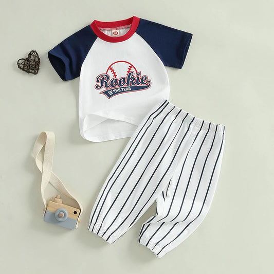 oddler Boy Birthday Outfit – Football Number Print Shirt & Camouflage Pants 2-Piece Set 🎂🏈👕👖