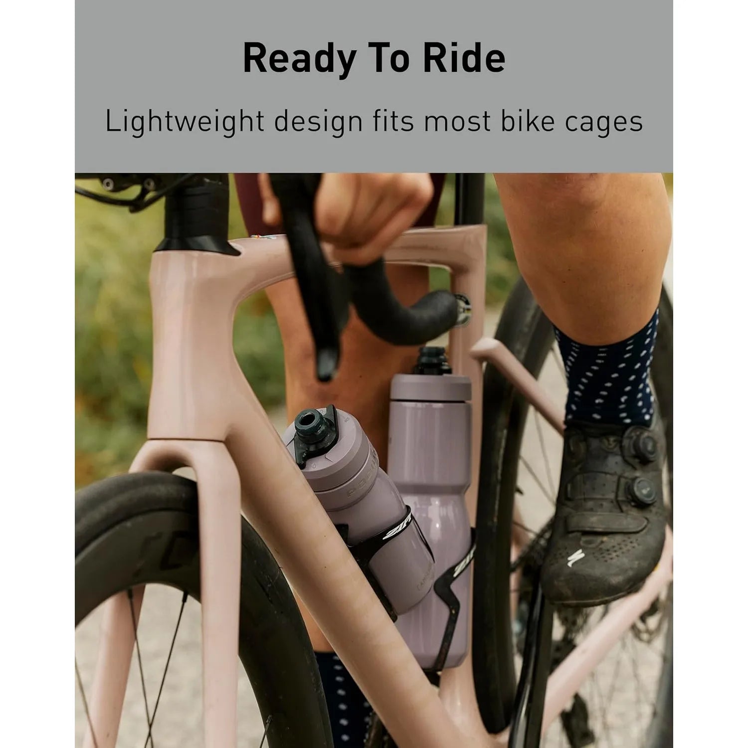 Insulated Stainless Steel Bike Water Bottle 18oz – Cycling & Fitness Bottle Fits Most Bike Cages