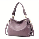 Women’s Large-Capacity Retro Tote Bag – Single Shoulder Crossbody Convertible Commuter Bag