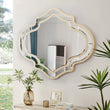 Large Gold Wall Mirror – Luxury Golden Rim Glass Frame Accent Mirror for Living Room, Hallway & Modern Home Décor