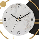 Decorative Round Metal Wall Clock – Silent Non-Ticking Modern Clock for Living Room, Bedroom & Home Decoration Gift