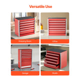 Heavy-Duty 5-Drawer Metal Tool Chest – Portable Garage Storage Cabinet with PP Feet Pads
