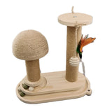 Interactive Cat Scratching Post Tower – Multi-Functional Cat Tree with Jute Rope, Ball Track & Self-Entertainment Scratch Board