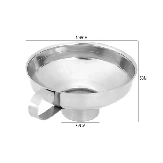 Stainless Steel Wide-Mouth Canning Funnel – Wide Hopper for Oils, Wine & Kitchen Use