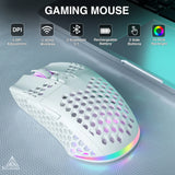SM600 3-Mode Wireless Gaming Mouse – Ergonomic Rechargeable Mouse with Zero Latency, Macro Software & Adjustable DPI