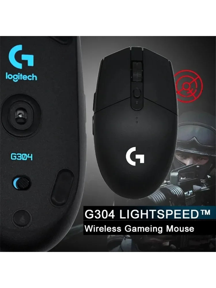 Logitech G304 Wireless Gaming Mouse – 2.4G Bluetooth Lightweight Mouse with HERO Sensor for Laptop & Desktop