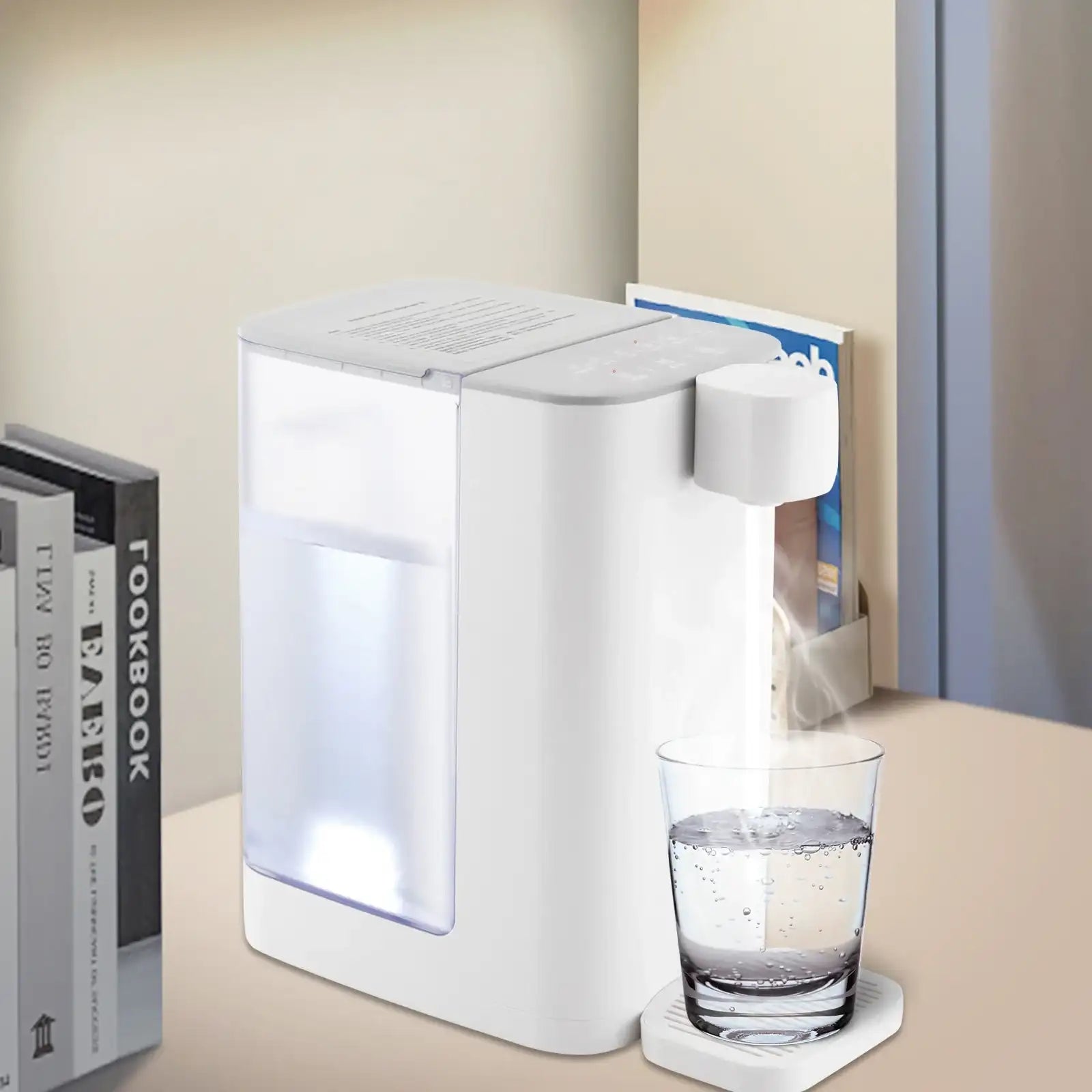2000 W Instant Hot Water Dispenser & Electric Kettle – Adjustable 5 Temperature Options, Dual Water Levels (160 mL & 260 mL)