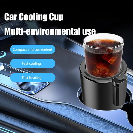 Smart car drink cooler & heater – insulated portable cup holder mug with cooling & heating functions for cars, SUVs & trucks