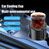 Smart car drink cooler & heater – insulated portable cup holder mug with cooling & heating functions for cars, SUVs & trucks