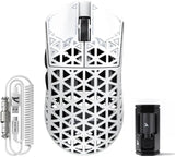 MambaSnake X Attack Shark R5 Ultra Wireless Gaming Mouse – 39g Superlight Carbon Fiber with Hollowed-Out Design