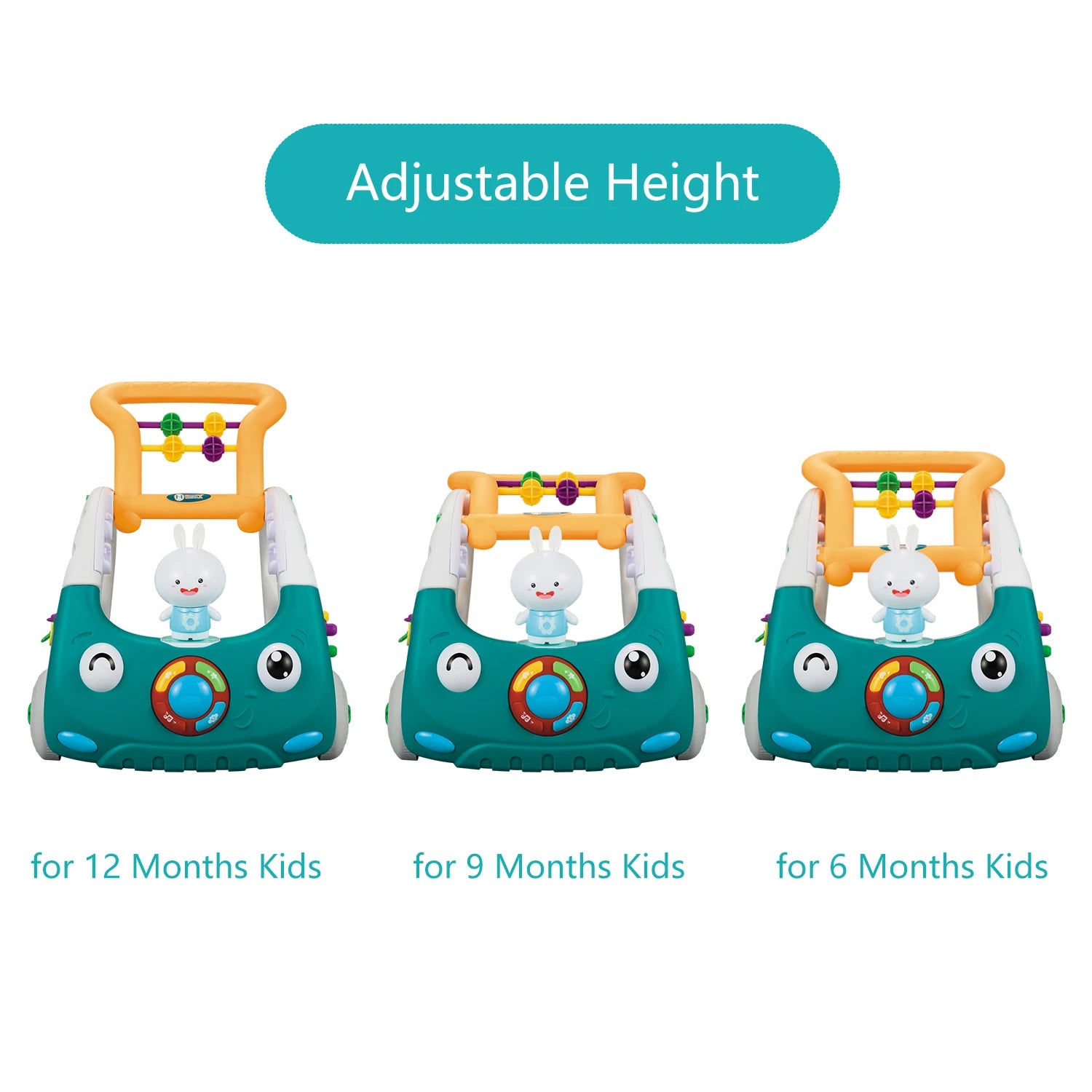 “Educiro 4-in-1 Baby Walker – Sit-to-Stand Learning Push Walker & Multifunction Activity Toy for Boys & Girls”