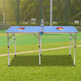 Outdoor Mini Folding Table Tennis Table for Indoor & Garden – Portable Ping Pong Game Table for Entertainment Facilities
