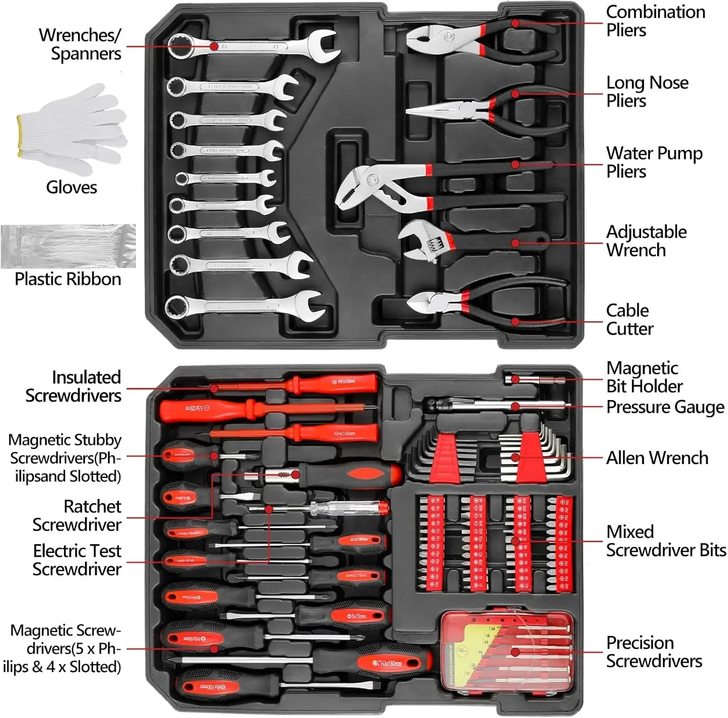 799PCS Mechanic Tool Set – Home Repair Kit with Wrenches, Sockets & Trolley Case for Daily Use 🧰✨