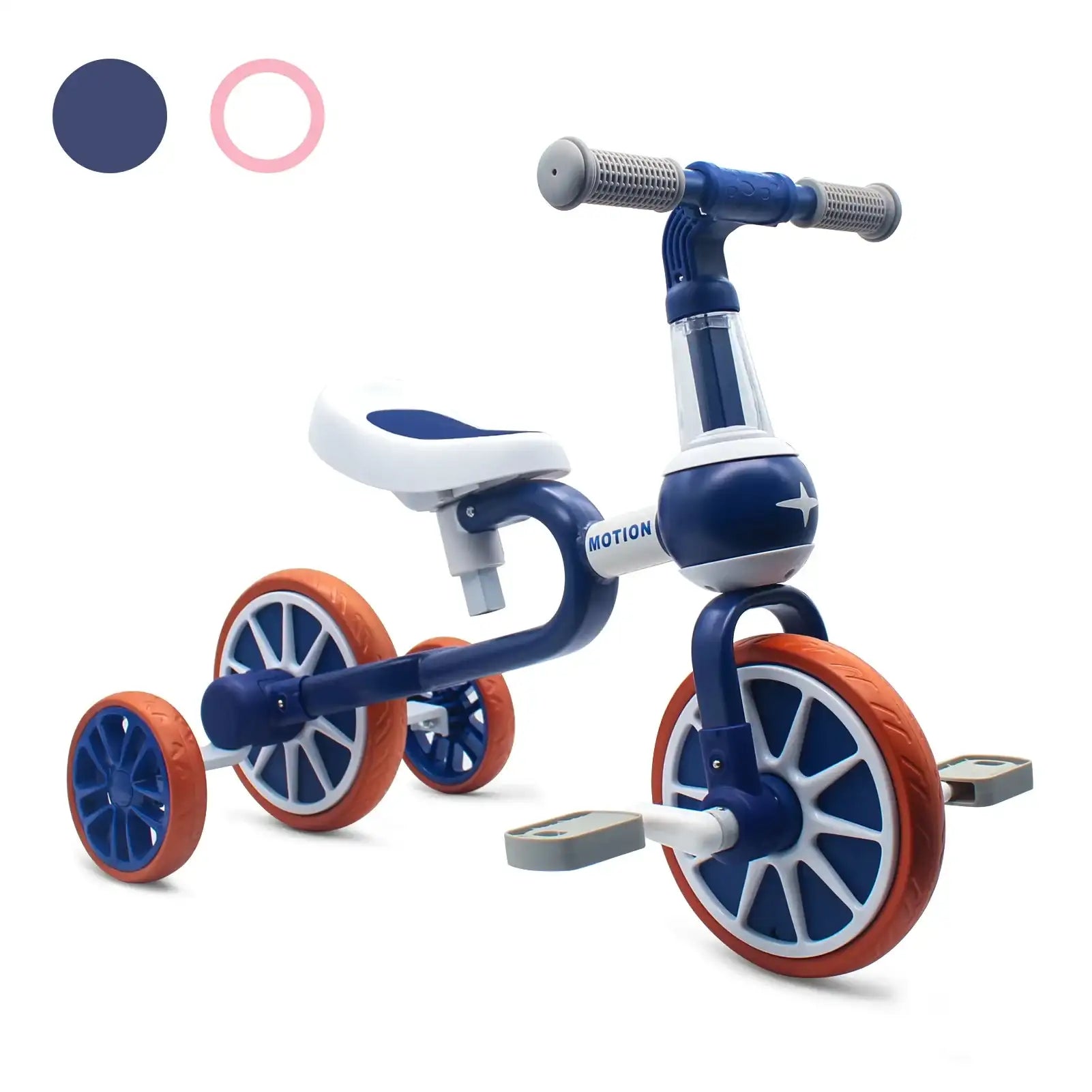 4-Wheel Toddler Tricycle Riding Toy for Ages 1-4 – Balance Training Bike for Boys & Girls