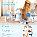 5-in-1 Pet Grooming Vacuum Kit – Low Noise Hair Remover with 2.0L Dust Cup for Dogs & Cats, Shedding & Grooming Tool