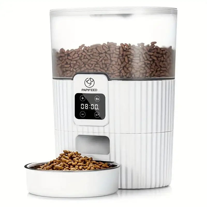 Papifeed Automatic Pet Feeder – Smart WiFi Cat & Dog Food Dispenser with Remote Control, Fixed Feeding Machine & Portion Scheduling