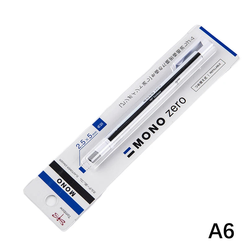 Tombow MONO Zero Mechanical Eraser – Refillable Pen-Style Precision Eraser