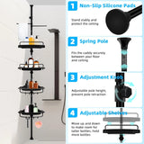 Adjustable 2-Tier Under-Sink & Side Rack – Black/White Storage Organizer for Bathroom & Kitchen