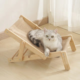 Sisal Cat Scratcher Bed Hammock – Natural Sisal Scratching Pad & Cozy Cat Chair for Indoor Cats (Large-Size)