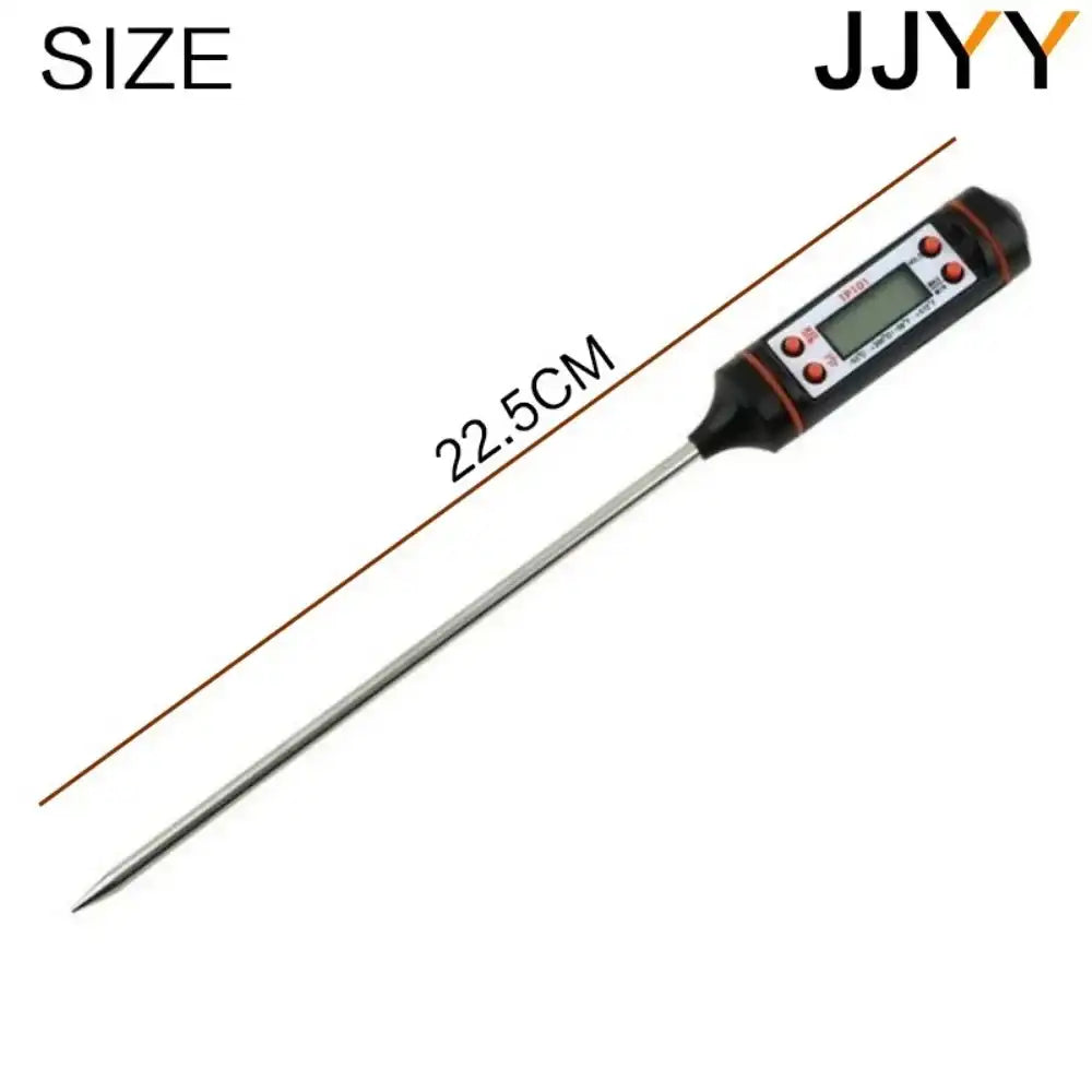 JJYY Digital Food & Meat Thermometer – Instant Read Kitchen Probe for Cooking, BBQ, Oil & Liquid Temperature Measuring