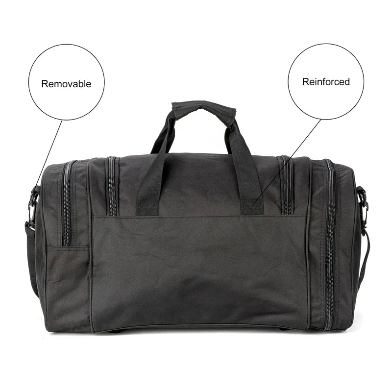 Military tactical travel duffle bag – outdoor sports luggage with shoe compartment, gym, hiking & weekend gear bag for men