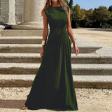 Women’s Maternity Surplice Maxi Dress – Solid Cotton Pregnancy Outfit with Asymmetrical Waist, Formal Wear for Moms