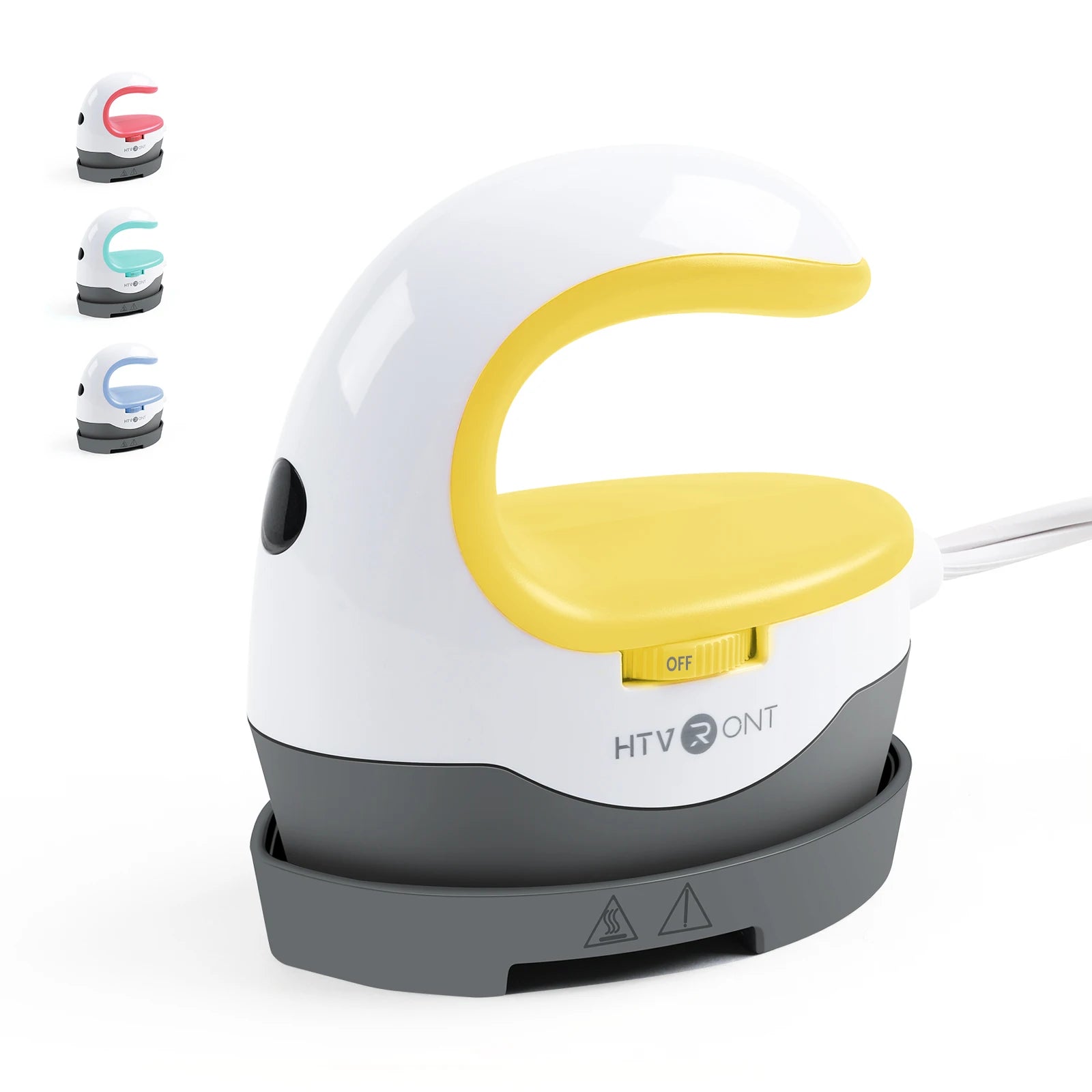 HTVRONT Mini Heat Press – 2nd Gen Portable Iron for Clothes & Bags