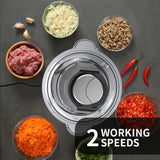 Food Processor 350W – Powerful Meat Grinder with 2 L Glass Bowl, 3 Speed Modes & 2 Bi‑Level Blades for Versatile Chopping 🥩🔪