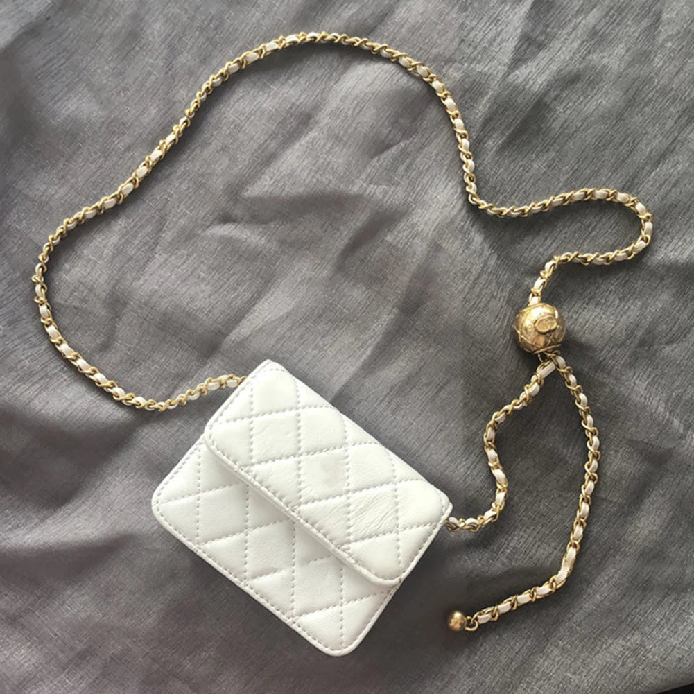 Women’s Mini Quilted Belt Bag – Versatile Crossbody Sling & Stylish Satchel Purse for Trendy Daily Wear