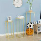 Large 6-Sided 3-Piece Hexagon Storage Rack Set – Display Shelves for Vases, Decorations & Party Tables
