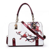 Women’s PU Leather Floral Tote Bag – Fashion Shoulder & Crossbody Handbag with Zipper Closure and Adjustable Strap for Daily Use & Gifts