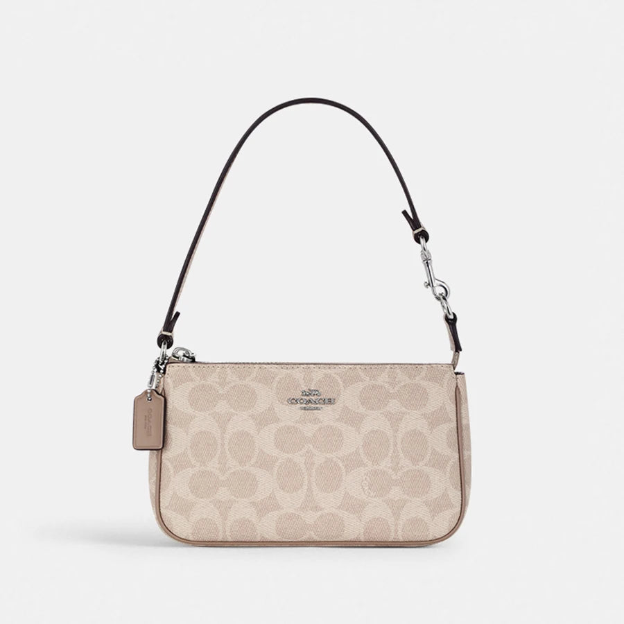 Coach Nolita 19 Shoulder Bag – Compact Signature Canvas Mini Handbag for Women