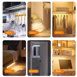 LED Night Light – Ultra-Thin 40cm Motion Sensor Cabinet Light, USB Rechargeable Wardrobe & Kitchen Lighting (2PCS Set)