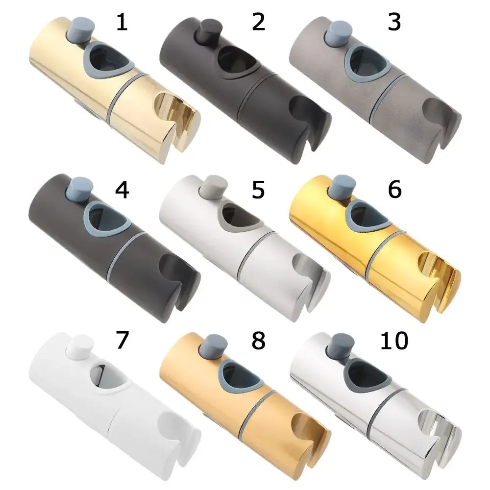 Adjustable Shower Rail Head Slider Holder – ABS Replacement Bracket for Shower Rail