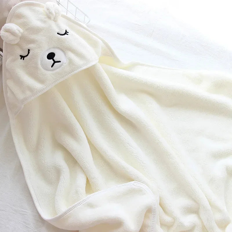 Toddler Baby Hooded Towel – Super Soft Infant Bathrobe & Swaddle Wrap Blanket for Newborn Boys & Girls 🛁👶✨
