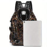 Cyberpunk Alien Graphic Unisex Backpack – Personalized Creative Design
