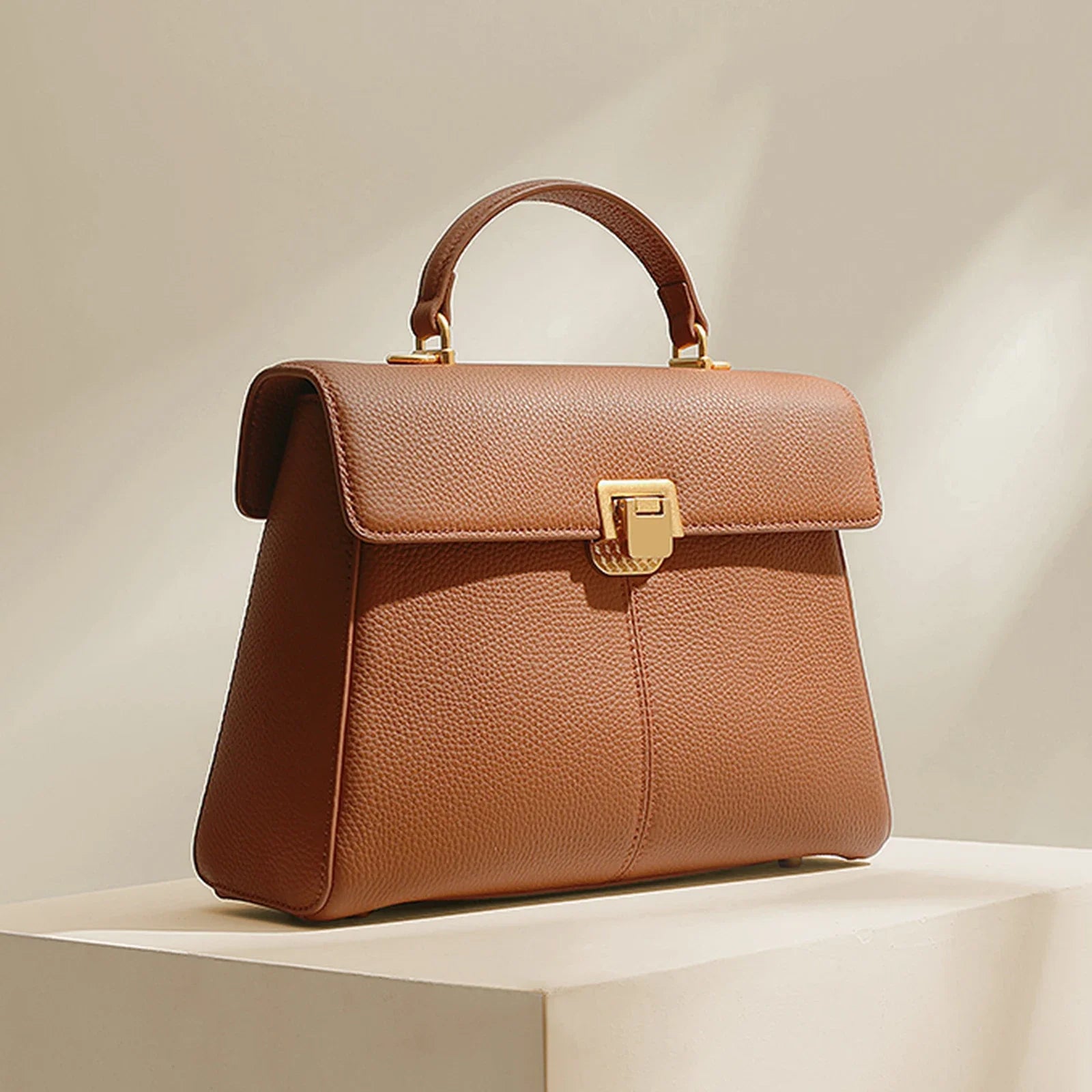 Women’s Cowhide Leather Tote & Crossbody Bag – Large Capacity Adjustable Strap Satchel (ITAMOOD)