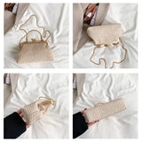 Chain Top Handle Bag – Clip Weaving Under-Arm Shoulder Bag, Elegant Handmade Street Travel Fashion