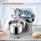 SucceBuy 6-inch Stand Mixer – 450 W, 6 Speeds, LCD Timer, 7.4 Qt Stainless Steel Bowl with Tilt-Head 🥧⏱️