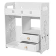 38×18×43 cm Wall-Mounted Bathroom Cabinet – Compact Storage Shelf for Small Spaces