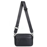 Men’s Fashion Business Crossbody Bag – Classic Plaid Small Square Shoulder Satchel for Work, Travel & Daily Casual Use