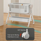 Elele Nova 3‑in‑1 Electric Bassinet & Co‑Sleeper – Portable Rocking Cradle, Bedside Sleeper & Travel Crib for Newborns