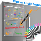 Liquid Chalk Markers – Vibrant Erasable Pens for Acrylic Calendars, Glass Boards, Windows & Mirrors